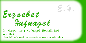 erzsebet hufnagel business card